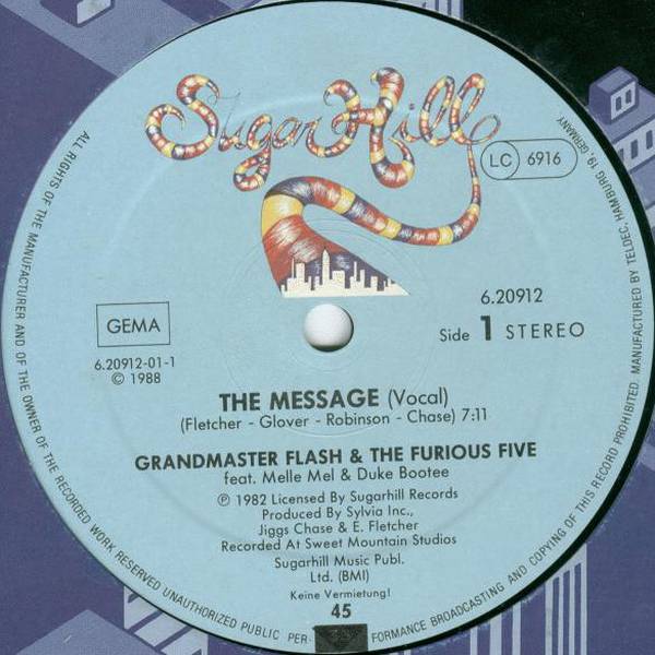  Grandmaster Flash & The Furious Five: The Message LP