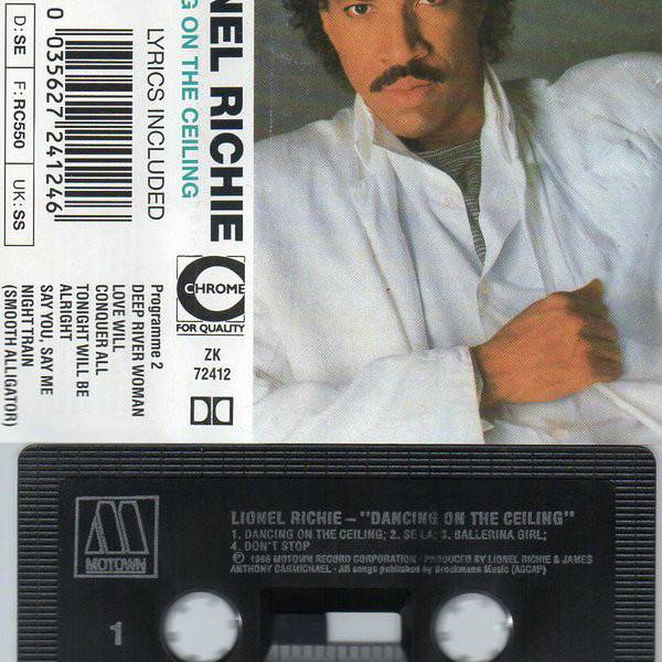 Lionel Ritchie Dancing On The Ceiling Cassette At Oye Records