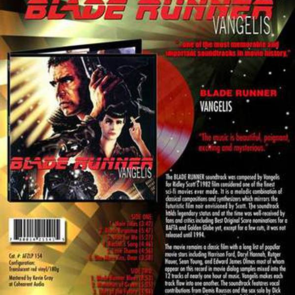 Smitsom sygdom vanter spand Vangelis - Blade Runner - Vinyl at OYE Records